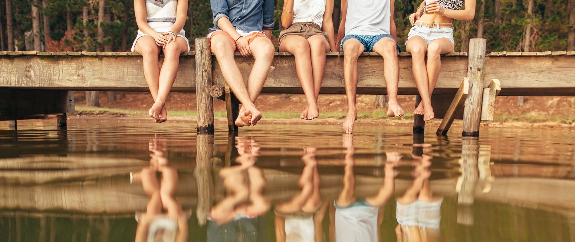 People Sitting On Dock